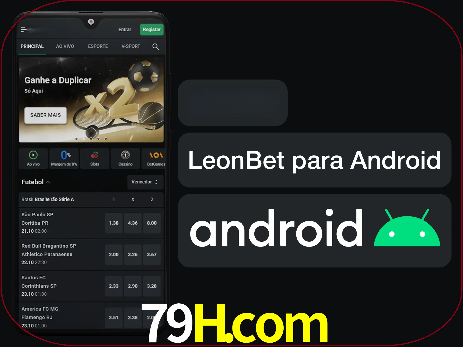Adquira sua versão poket de LeonBet.